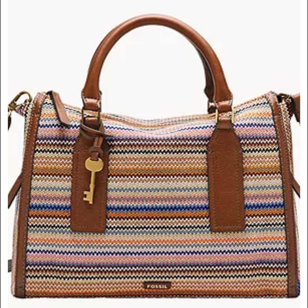 FOSSIL Parker Satchel/Crossbody and wristlet set